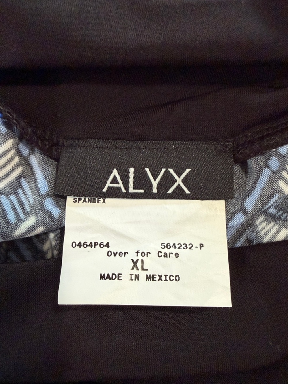 Alyx Women's Black Waist Maxi Skirt with Blue Pattern - Picture 3 of 6